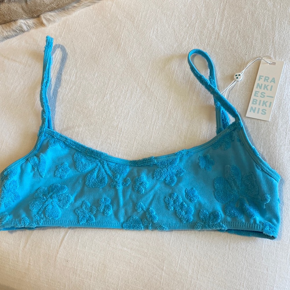 Frankie’s Bikinis Dallas Terry Cloth bralette top